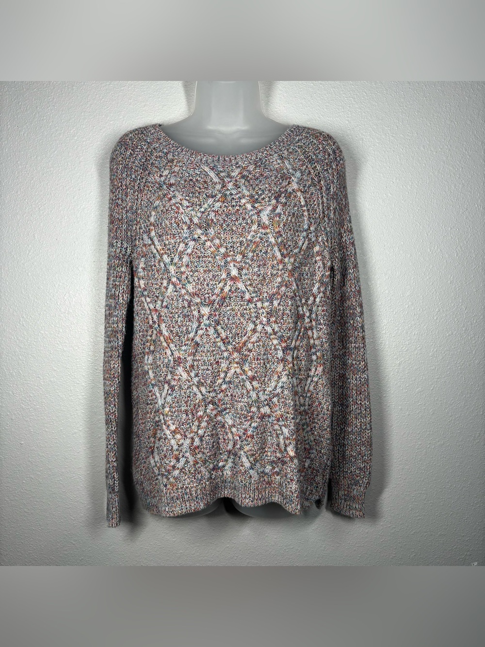 Faded Glory Multi Color Knit Sweater Size Small (4-6)